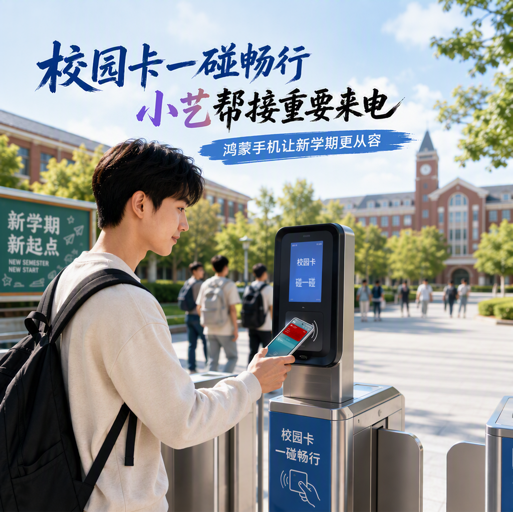 开学季把校园卡装进鸿蒙手机，校园生活一碰畅行